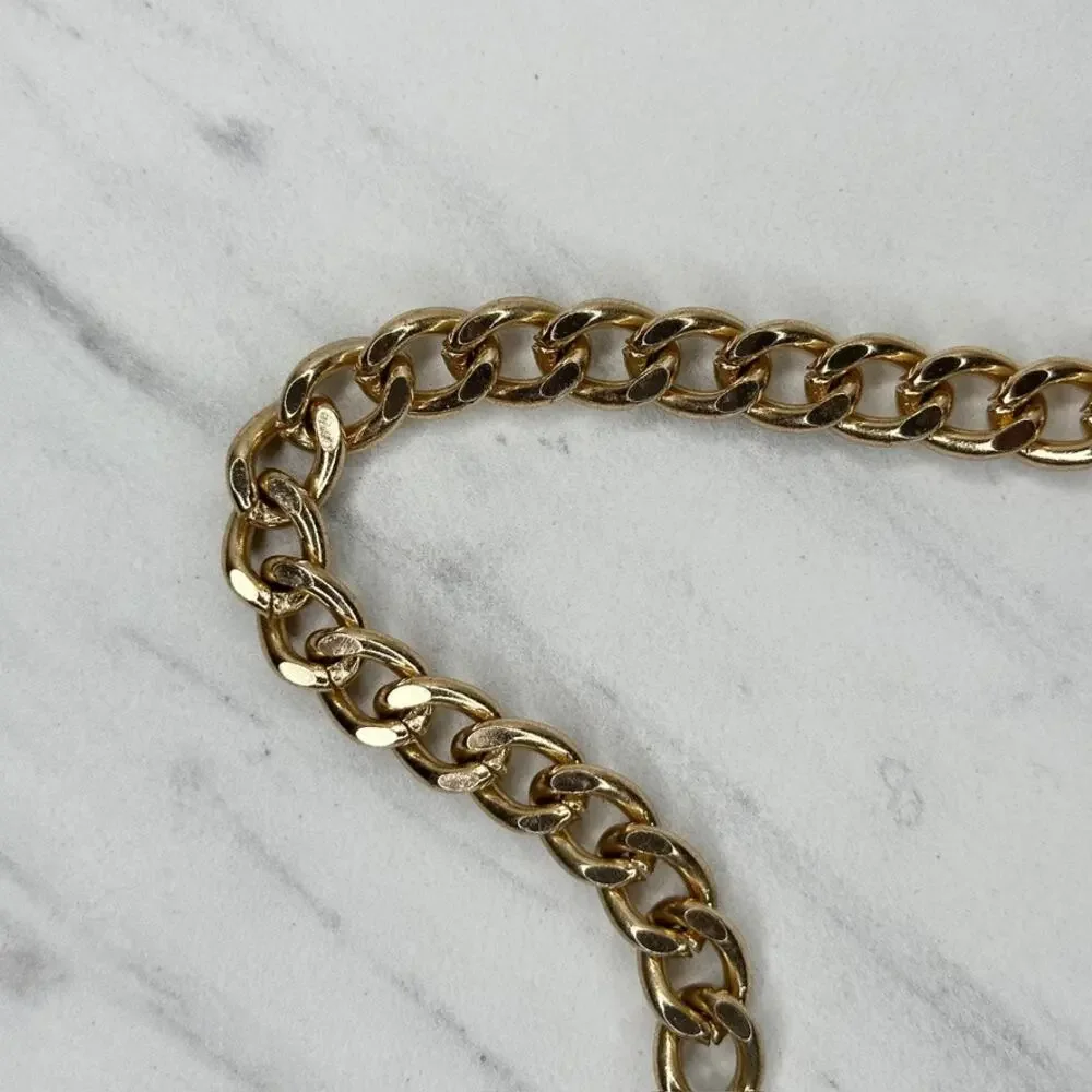 Draped Half Penny Charm Gold Chain Belt Extra Small/Small (XS/S) ✨